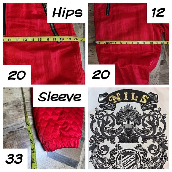 Vintage NILS One Piece Red Snowsuit Sz 10 - Picture 5 of 10